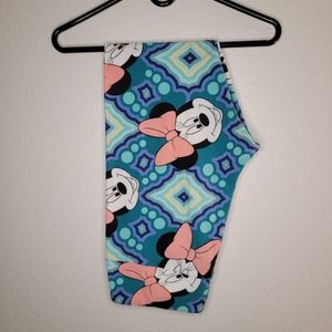 Plus size tall and curvy lularoe Minnie Mouse leggings geometric pattern soft